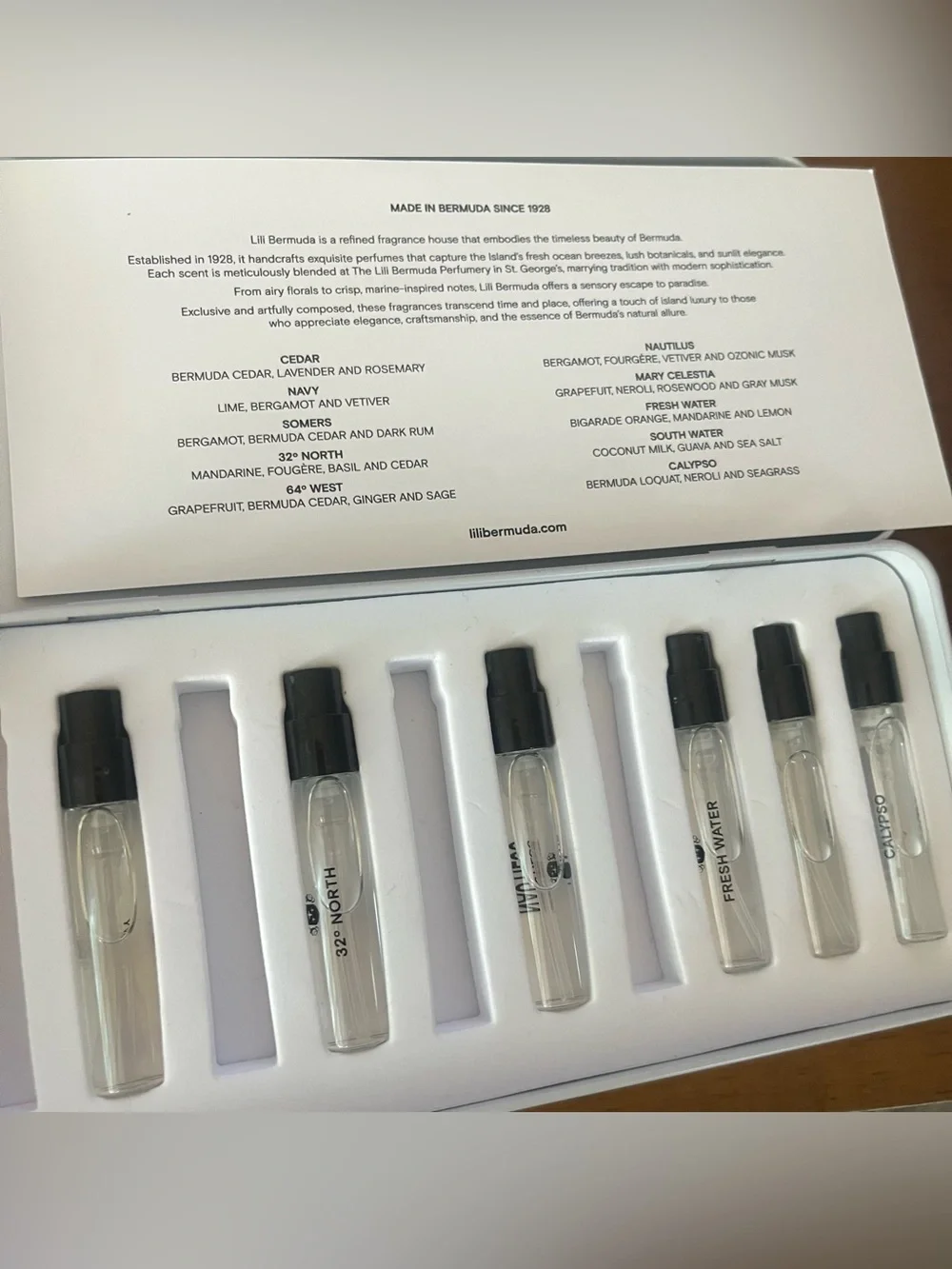 Lili Bermuda Men’s Fragrance Library- Half Full